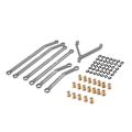 Miniatyrbillede 1 af 5: CNC Aluminium Høj Frihøjde Chassis Links Stang Til 1/24 Rc Crawler Bil Axial Scx24 Axi90081 Deadbolt