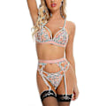 Miniatyrbild 3 av 5: Damunderkläder Axelbandslös Frontspänne Lyft-BH, Trådlös Halkfri Osynlig Push Up Bandeau Pink XL