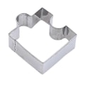 Miniatyrbillede 3 af 4: 4 stk./sæt Cookie Puzzle Form Kageudstikkersæt i rustfrit stål DIY Kiksforme
