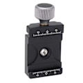 Miniatyrbillede 1 af 5: Universal Quick Release Clamp Aluminiumlegering 1/4 tommer 3/8 tommer Gevind Dobbelt Anti-Slip Riller Quick Release Plade QR Clamp til Kamerastativ