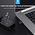 Miniatyrbillede 3 af 5: Bærbar Bluetooth-kompatibel 5.0 Audio Transmitter Receiver med Stereo Trådløs Adapter