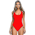 Miniatyrbilde 1 av 2: Dame 3D Bikini Badedrakt med Brystputer, Voksen Hel Badedrakt red M