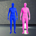 Miniatyrbillede 2 af 4: Heldragt Unisex Spandex Stretch Voksen Kostume Zentai Forsvindsende Mand Kropsdragt Hk Red 160CM