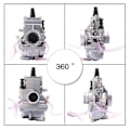 Miniatyrbillede 5 af 5: Ny Karburator Til Mikuni 24mm Flad Højtydende Karburator Carb Tm24-8001 - Spy50 Pia