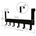 Miniatyrbild 4 av 5: Dörrkrokar Över Dörren - 2-pack Över Dörrkrokar, 6 Krokar Robust Metall Över Dörrkrokar För