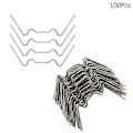 Miniatyrbillede 3 af 3: 100 stk. W-Type Drivhus Glas Fjeder Tråd Overlappende Clips Fikseringsklemmer