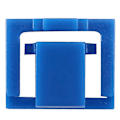 Miniatyrbild 3 av 5: 100st Blå Rj45 Port Ethernet Lan Hub Dammskydd Plugg Lock Blockout Skydd Med Egen