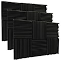 Miniatyrbillede 1 af 5: Studio Akustisk Skum Paneler Lydisolerende Svampe Diffusorer Trommerum Absorptionsbehandling Væg Lyd F