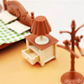 Miniatyrbillede 2 af 5: 1:18 Simulation Mini Soveværelse Seng Kommode Sæt Dekoration Børn Legehus Legetøj