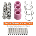 Miniatyrbilde 2 av 2: 26 deler Plasma Cutter Kit Sg-55 Ag-60 Wsd-60p Klippespisser