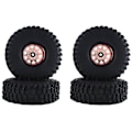 Miniatyrbillede 1 af 5: 120mm Metal 1.9 Tommer Bead Wheel Fælg Hjulnav Dæk Til 1/10 Rc Crawler Bil 4 Axial Scx10,1