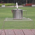 Miniatyrbilde 3 av 3: Grillrist i rustfritt stål, mini, sammenleggbar, enkel grillrist, utendørs grill (Størrelse 2)