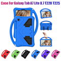 Miniatyrbillede 2 af 5: Etui til Galaxy Tab A7 Lite 8.7 T220/t225 2021 Anti-drop Etui Stativ til Filmvisning (b)