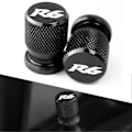 Miniatyrbild 2 av 5: 1 par R6 CNC Aluminium Däckventil Luftport Skydd Dammlock Motorcykeltillbehör För Yzf R6 20