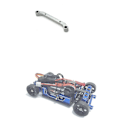 Pikkukuva 4 / 5: Metallinen takapyörän kupin kiinnike Mini-q 1/28 Rc Drift -auton päivitysosiin, hopea