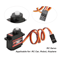 Miniatyrbilde 3 av 5: 3 stk. RC Servo Lett Høy Torsjon Rask Respons RC Bil Servo for Fastvinget RC Fly RC Robot DC 4.8 til 6V