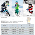 Miniatyrbild 5 av 5: Skidhandskar för barn, snowboardhandskar, vattentäta och vindtäta vintervantar för 3-13 år, flickor och pojkar, skidåkning, snowboardåkning, ridning, löpning