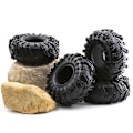 Pikkukuva 3 / 5: 4kpl 140mm 2.2 Kumirenkaat Pyöränrenkaat 1/10 Rc Crawler -auto Axial Wraith Scx10 Capra Traxxas Tr