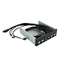 Miniatyrbillede 5 af 5: 5.25 Tommer Desktop PC Kabinet Internt Frontpanel USB Hub 2 Porte USB 3.0 og 2 Porte USB 2.0 med HD