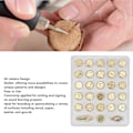 Miniatyrbilde 3 av 5: Brennstempler med bokstaver, 26 bokstaver messing alfabet graveringstips for tre, lær, papir branding personalisering