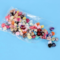 Miniatyrbillede 3 af 5: 300 stk./sæt Mini Håndlavede Satinbånd Rosetter Stof Blomster Applikationer Til Bryllupsdekoration Håndværk