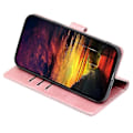 Miniatyrbillede 2 af 5: For Honor X6a 4G Etui Kalveskindsstruktur PU Læder Stødsikkert Telefoncover Pink gold Style B Honor X6a 4G