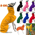 Miniatyrbild 1 av 5: Varm Hundjacka Vattentät Whippet-Kappa Vinter Justerbar Greyhound Kläder Vinter Varm Fleece Kläder Italiensk Greyhound Kläder orange L
