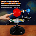 Miniatyrbillede 3 af 3: Sol Jord Måne Orbital Model Solsystem Planetarium 3D Model Roterende Model Videnskabeligt Pædagogisk Legetøj Astronomi Kognition Undervisningsrekvisit