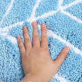 Miniatyrbilde 5 av 5: Tflycq Søt Dørmatte for Barn - Absorberende Baderomsmatter i Mikrofiber - Dørmatte Teppe Gulvmatte, Bladform