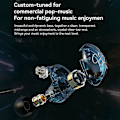 Miniatyrbilde 4 av 5: Cs2 Hi-Fi Kablede Hodetelefoner In-ear 1dd Dynamisk Hifi Subwoofer Ørepropper Løping Støyreduksjon