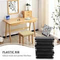 Miniatyrbillede 1 af 5: 8 stk. sorte rektangulære plastik endestykker 20 mm x 40 mm
