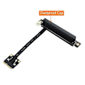 Miniatyrbillede 4 af 5: 270 Graders Mini Pcie Til Pci-e 16x Forlængerkabel 20cm Pcie3.0 Forlængerport Adapter Til Gpu Pcie
