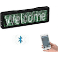Miniatyrbillede 5 af 5: LED Navneskilt - Bluetooth Genopladelig DIY Programmerbar Rullende Beskedtavle Display (Type 2)