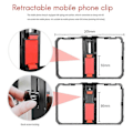 Miniatyrbild 3 av 4: Yelangu Pro Smartphone Video Filmningsfodral Telefon Video Stabilisator Greppfäste För Xr X 8