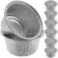 Miniatyrbillede 1 af 2: 100 stk. Cupcake Bageforme Fest Sammenkomst Aluminiumfolie Bageforme Puddingbeholdere