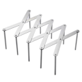Miniatyrbillede 1 af 5: Grydelågsholder Robust Justerbar Rustfrit Stål Multifunktionel Skærebræt Organizer Stativ Dampstativ til Køkken