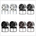 Miniatyrbilde 4 av 5: 4 stk. 76mm 1.55 Metall Beadlock Felg Gummidekk For 1/10 Rc Crawler Bil Axial Yeti Jr Rc4wd D90