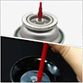 Miniatyrbilde 4 av 4: 3 stk. Adaptere for lightere, erstatningsdyser for gassbeholdere, gassbeholderstang