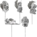 Miniatyrbillede 2 af 3: 5 stk. Engel Håndværk Dekoration Yndig Engel Statue Engel Model til Landskab Blomsterpotte