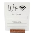 Miniatyrbillede 1 af 4: WiFi Password Skilt WiFi Akryl Skilt WiFi Skilt WiFi Tavle WiFi Password Påmindelsesskilt