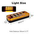 Miniatyrbild 5 av 5: 4x LED Sidomarkeringsljus Bil Extern Lampa Varnings Bakljus Indikator Släpvagn Lastbil Signal Klar