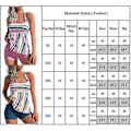 Pikkukuva 3 / 3: Naisten raidallinen uimapuku Push Up pehmustettu tankini-bikinisetti Pink 4XL
