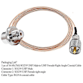 Pikkukuva 3 / 5: 16.4ft (5m) UHF Fe Rg316 Kaapeli Antennikaapeli So239 - Pl259 Fe Oikea Auto Ext