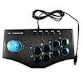 Miniatyrbillede 1 af 5: Arcade Spillekonsol Joystick USB Rocker Controller Kompatibel PS2/PS3/Xbox PC TV Boks Laptop