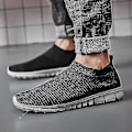 Miniatyrbillede 1 af 5: Letvægts Åndbare Sneakers Black 40