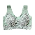 Miniatyrbild 4 av 5: Latex Underkläder Sömlös Andningsbar Bygel Vacker Rygg Sport-BH Push-up Anti-häng Pink XL