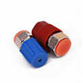 Miniatyrbillede 2 af 5: 1/4\" AC R12 til R134a Retrofit Ventil Hurtig Udskiftning Konverteringsadapter Høj/Lav Fitting A/C System