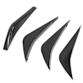Miniatyrbillede 5 af 5: 8x Bil Bagkofanger Luft Diffuser Fin Spoiler Til Corvette C7 2014-2019