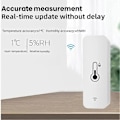 Miniatyrbillede 3 af 5: Wifi Temperatur Fugtighedssensor Trådløs Temperatur Fugtighedsmåler, smart Indendørs Termometer Hyg