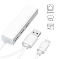 Pikkukuva 3 / 5: Kaksiporttinen USB Type-C 3 USB2.0 -porttia RJ45 Lan -verkkokortti Ethernet-sovitin Hub